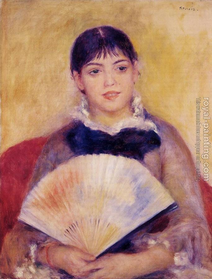 Pierre Auguste Renoir : Girl with a Fan, Alphonsine Fournaise